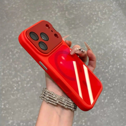 Colnel Matte Magnetic Phone Case with Lens Cover and Kickstand - Shockproof Design, Large Camera Window, Cutout for Wireless Charging - Compatible with iPhone 12/13/14/15/16/17 Pro/Pro Max/Plus