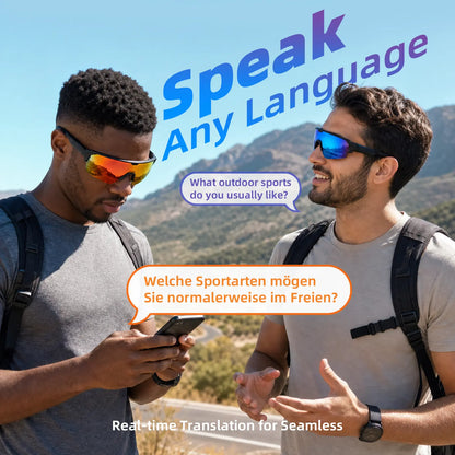 CARRY WIT Smart Glasses - Advanced Wearable Technology with Bluetooth 5.4, Open-Ear Audio, and UV400 Lightweight Sunglasses for Men and Women, Ideal for Cycling, Music, and Calls