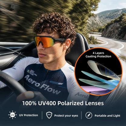 CARRY WIT Smart Glasses - Advanced Wearable Technology with Bluetooth 5.4, Open-Ear Audio, and UV400 Lightweight Sunglasses for Men and Women, Ideal for Cycling, Music, and Calls